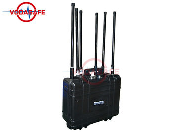 6 Frequencies Anti Drone Jammers , Drone Communication Jammer Easy Transportation