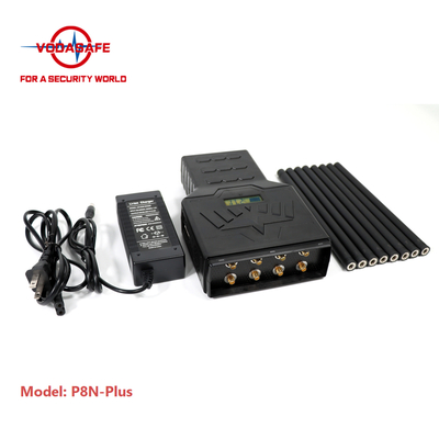 50m Shielding Handheld Signal Jammer 8 Bands 3G 4G 5G UMTS GSM