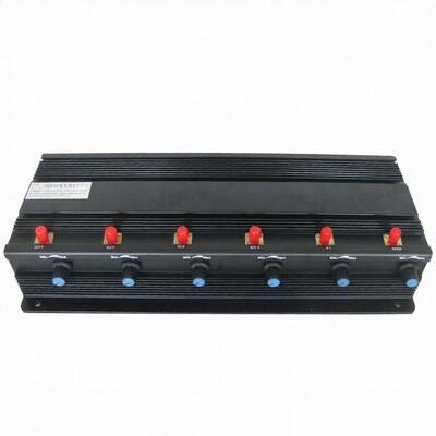 Αγορά Διευθετήσιμο κινητό Jammer 6 τηλεφωνικών σημάτων ισχύος προσαρμοσμένη RF συχνότητα ασφαλής λειτουργία online manufacture